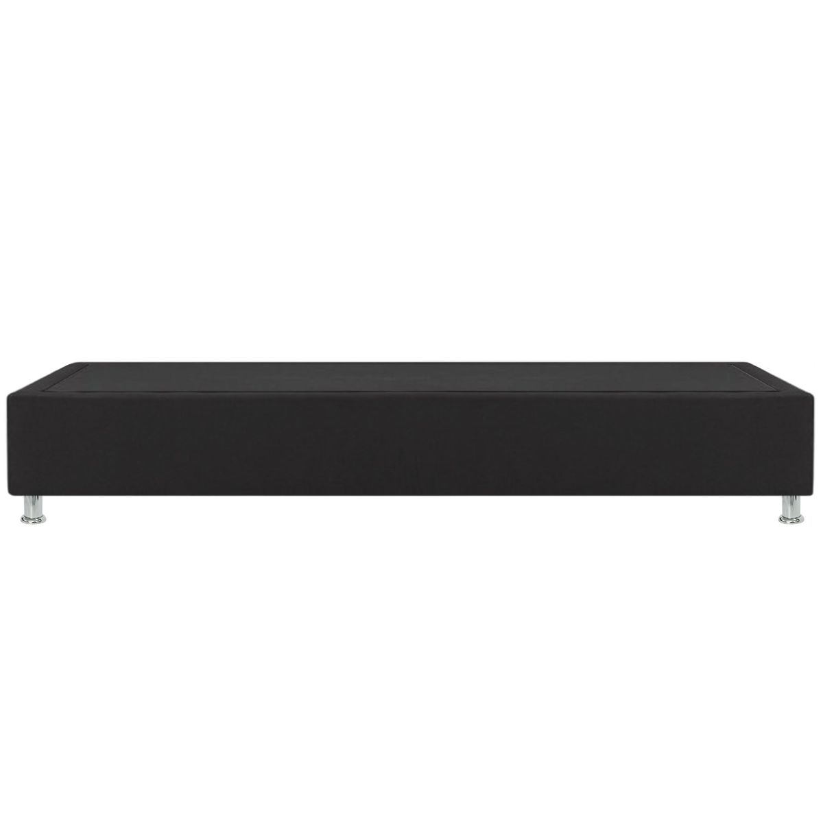 MAGIC CLASS - BASE CAMA SOMMIER 90X190 ECOCUERO NEGRO