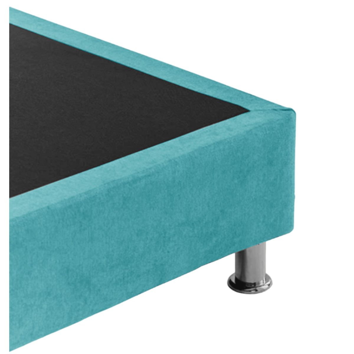 MAGIC CLASS - BASE CAMA SOMMIER 100x190 MICROFIBRA AZUL