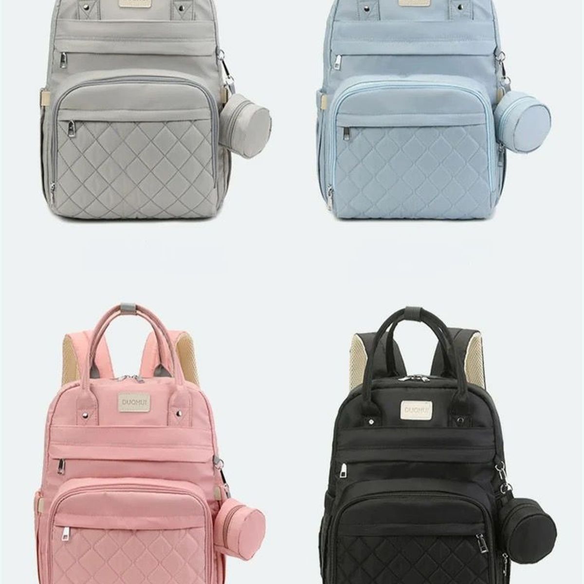 LANZURY IMPORTACIONES - Pañalera Multifuncional Para Bebés monedero sensilla NEGRA