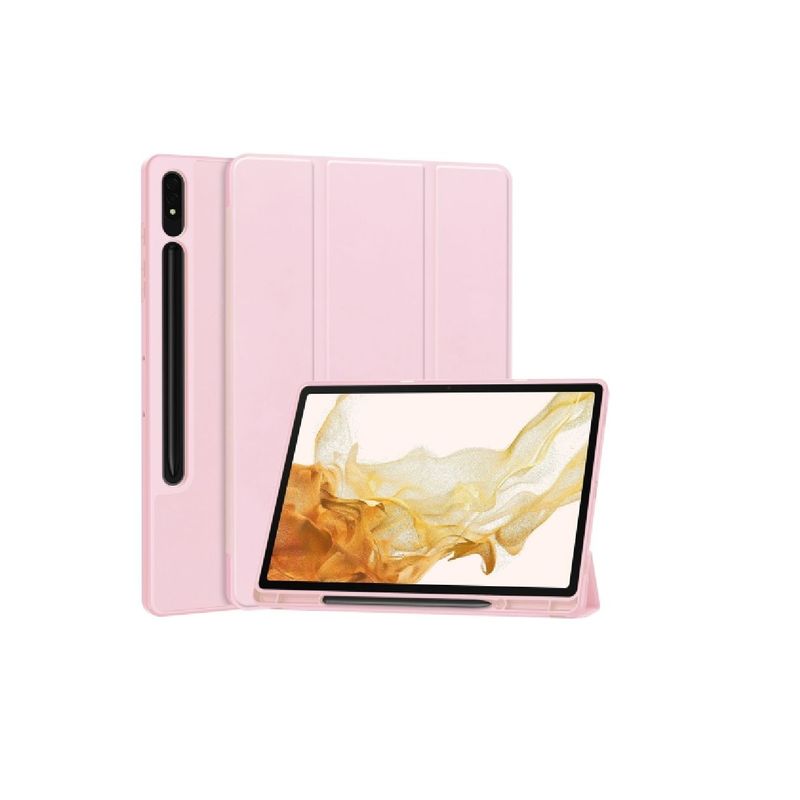 GENERICO - Forro Smart Case Para Samsung Tab S9 Con Espacio Para Lápiz oro rosa