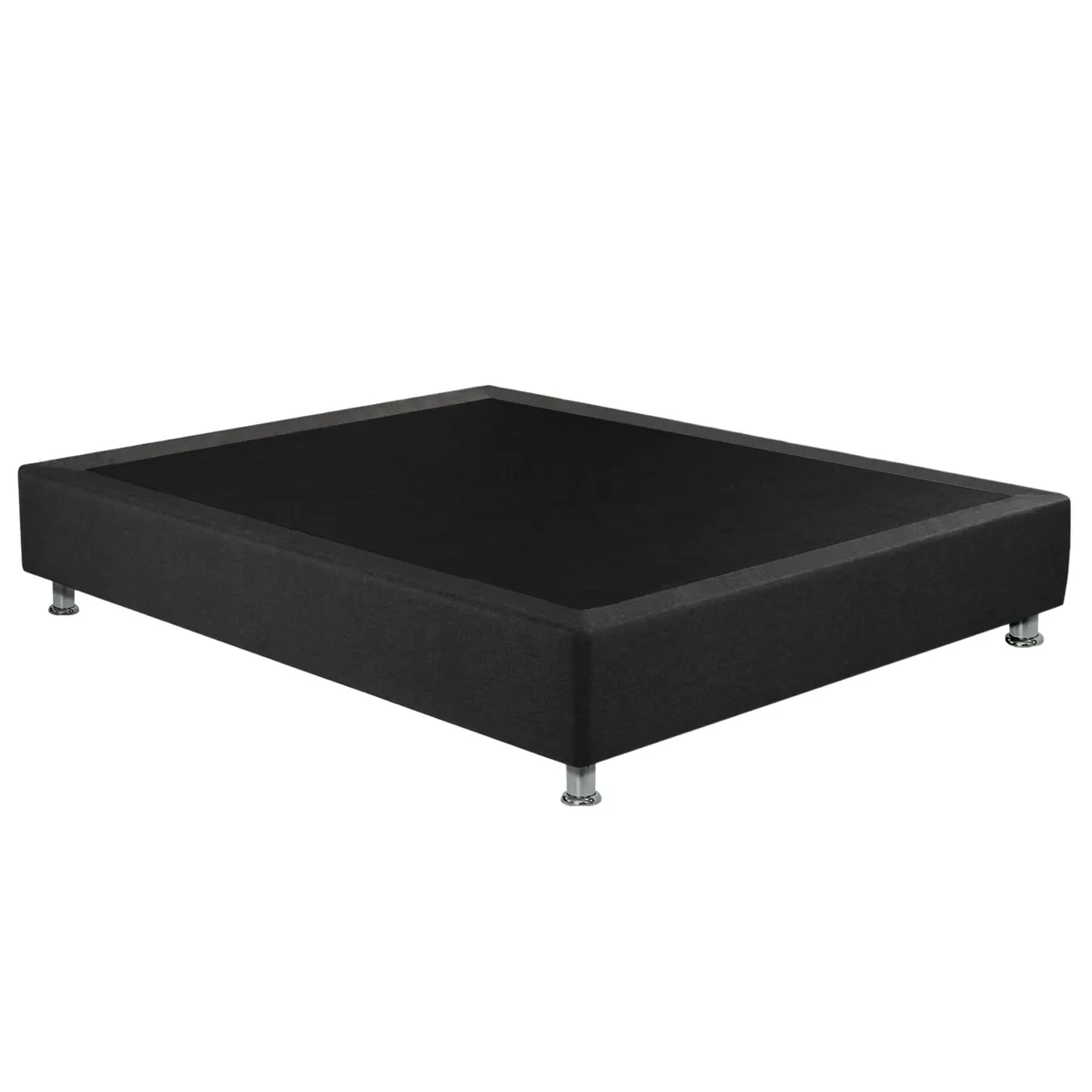 MAGIC CLASS - BASE CAMA SOMMIER 90X190 MICROFIBRA NEGRO