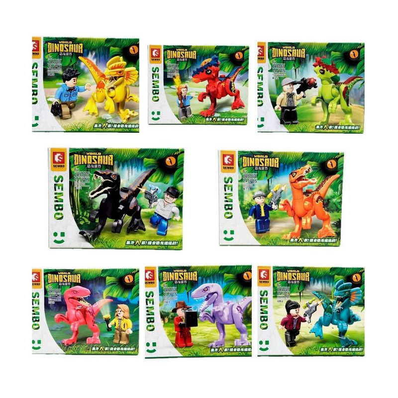 DAYOSHOP - Dinosaurios Jurassic Armables Armatodo Juguete X 8 Unidades
