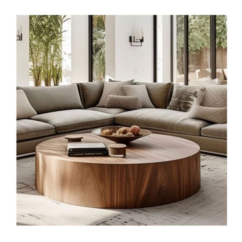 22 GRADOS DECORACION - Mesa de Centro Akenaton Roble Diametro 100cm 22 Grados Decoracion