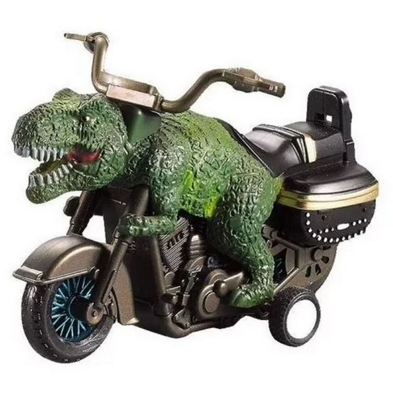 DAYOSHOP - Moto Motocicleta Harley Juguetes Niños Dinosaurio Rex Tirano