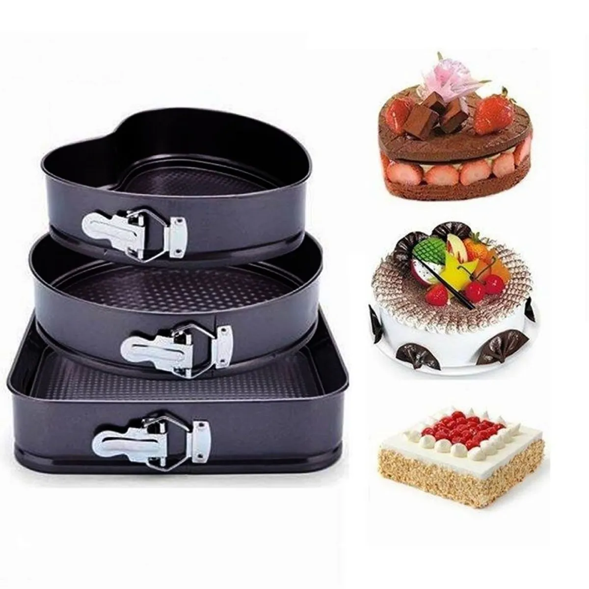 IMPORTADORA MAKA - Juego De Moldes Figuras Desmontable Antiadherente X3