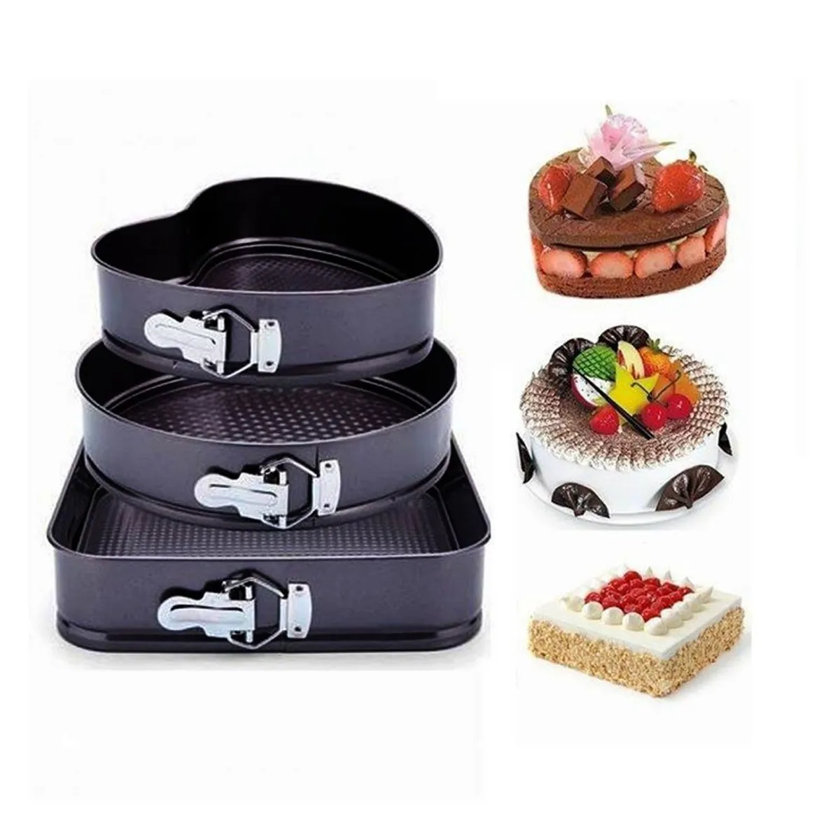 IMPORTADORA MAKA - Juego De Moldes Figuras Desmontable Antiadherente X3