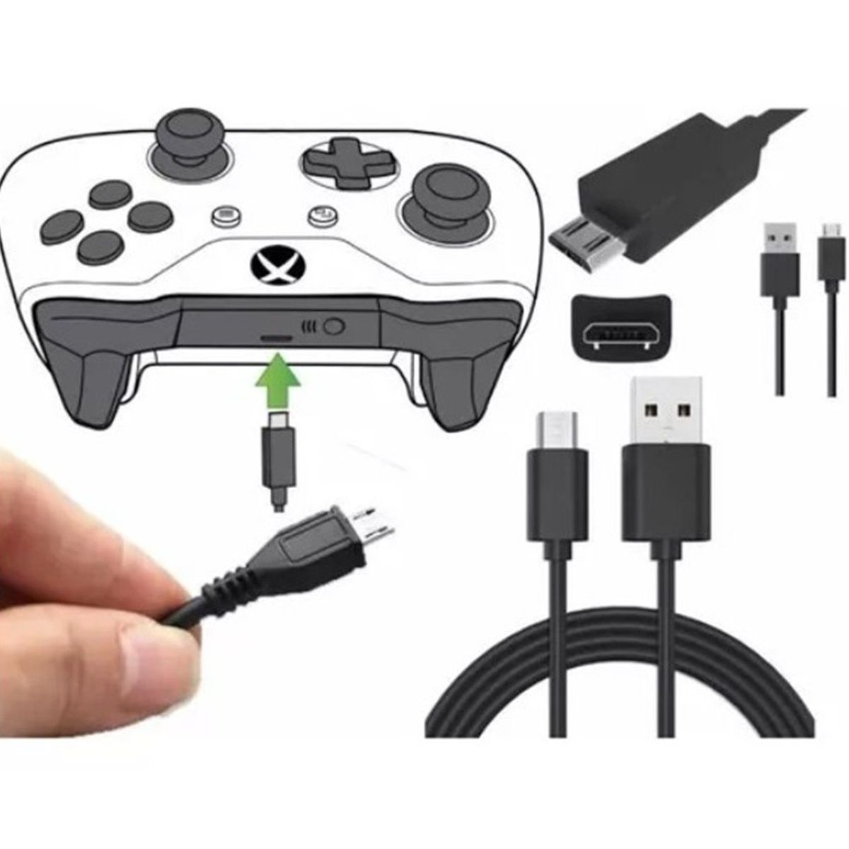 GENERICO - Cable De Carga Control Xbox One Y Ps4 De 5 Metros