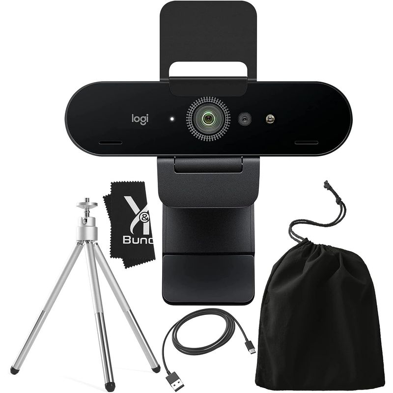 LOGITECH - Webcam Logitech Brio Ultra 4K HD con trípode