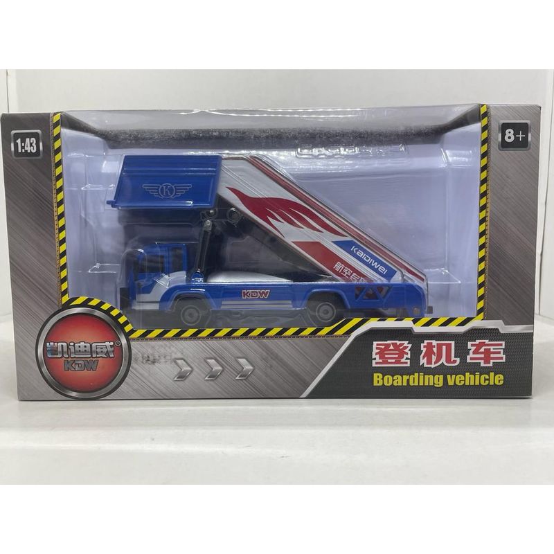 GENERICO - MAQUINARIA CAMION ESCALERA ABORDAJE AVION AZUL 1/43