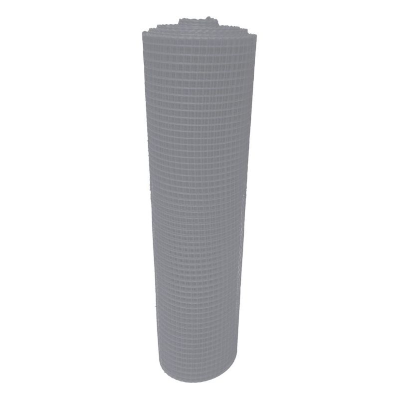 GENERICO - Malla Plástica Multiusos Reja 16mmX16mm H120cm Rollo 30mt Gris