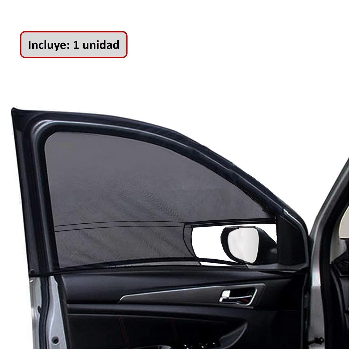 VELBROS - Parasol Ventana Delantera Carro Cortina Tapasol Protector X1 - Negro