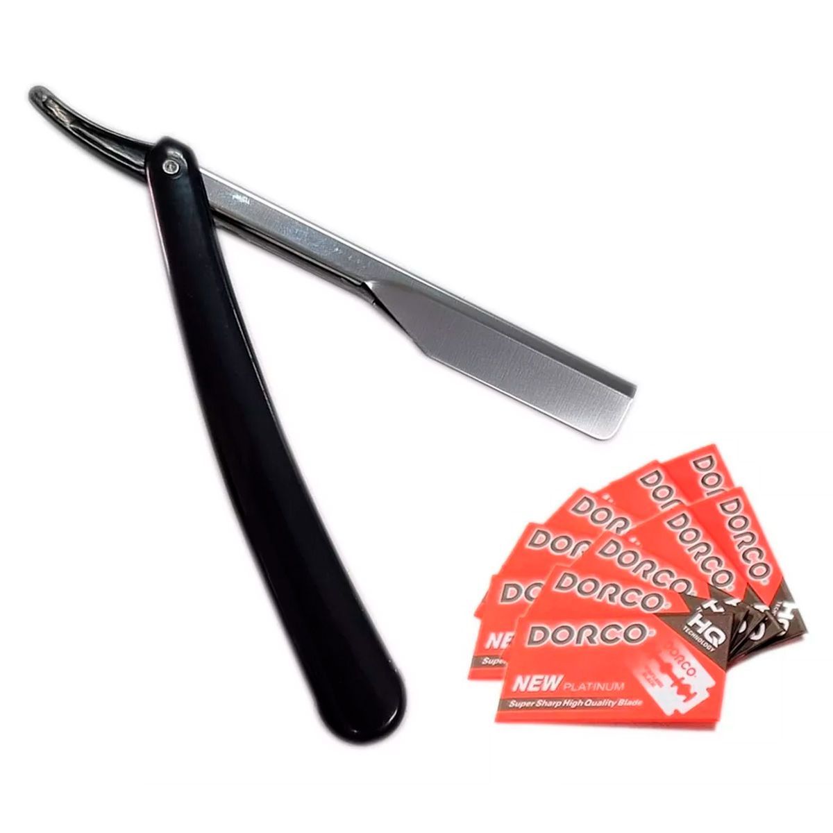 VITTORIA - Barbera Navaja Afeitar Pasta + 20 Cuchillas Barbería Color Aleatorio