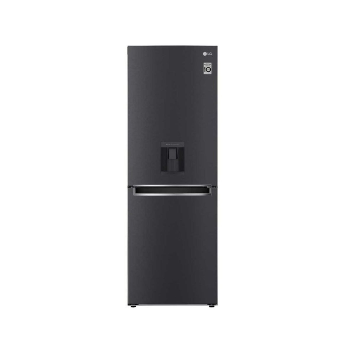 LG - Nevera LG No Frost Congelador Inferior 305 Litros Negro GB33WPTAMCCCLM_.