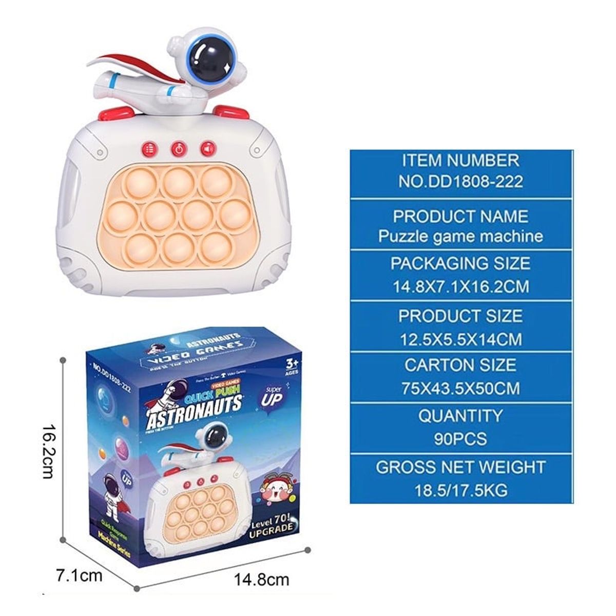 AGUGU STORE - Pop It Juego Electronico Sensorial Con Luces Y Sonidos