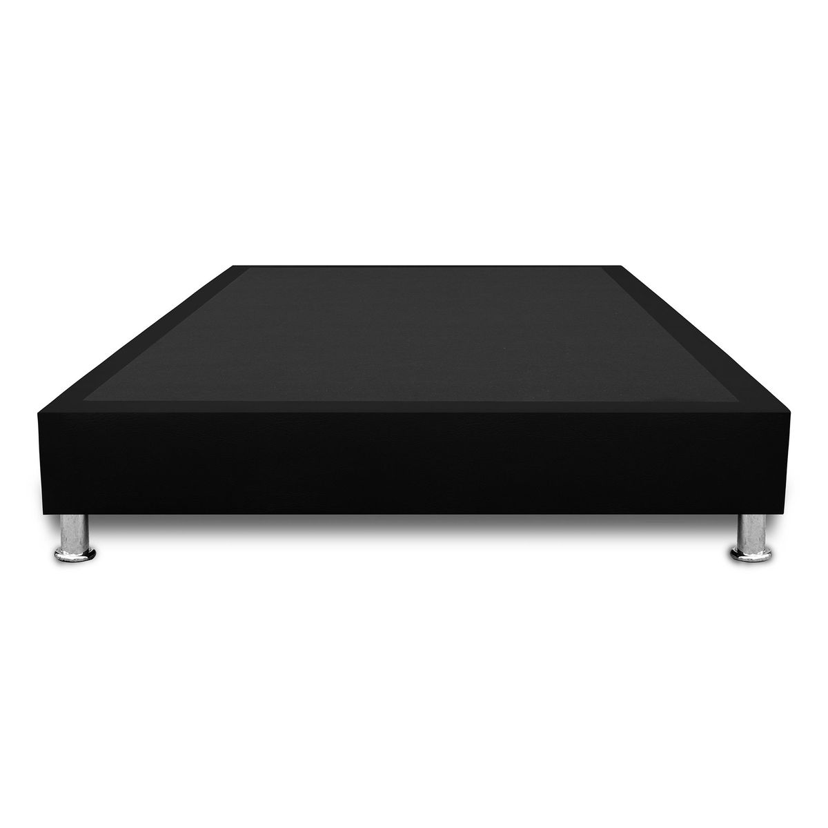 MAGIC CLASS - BASE CAMA SOMMIER 120X190 ECOCUERO NEGRO