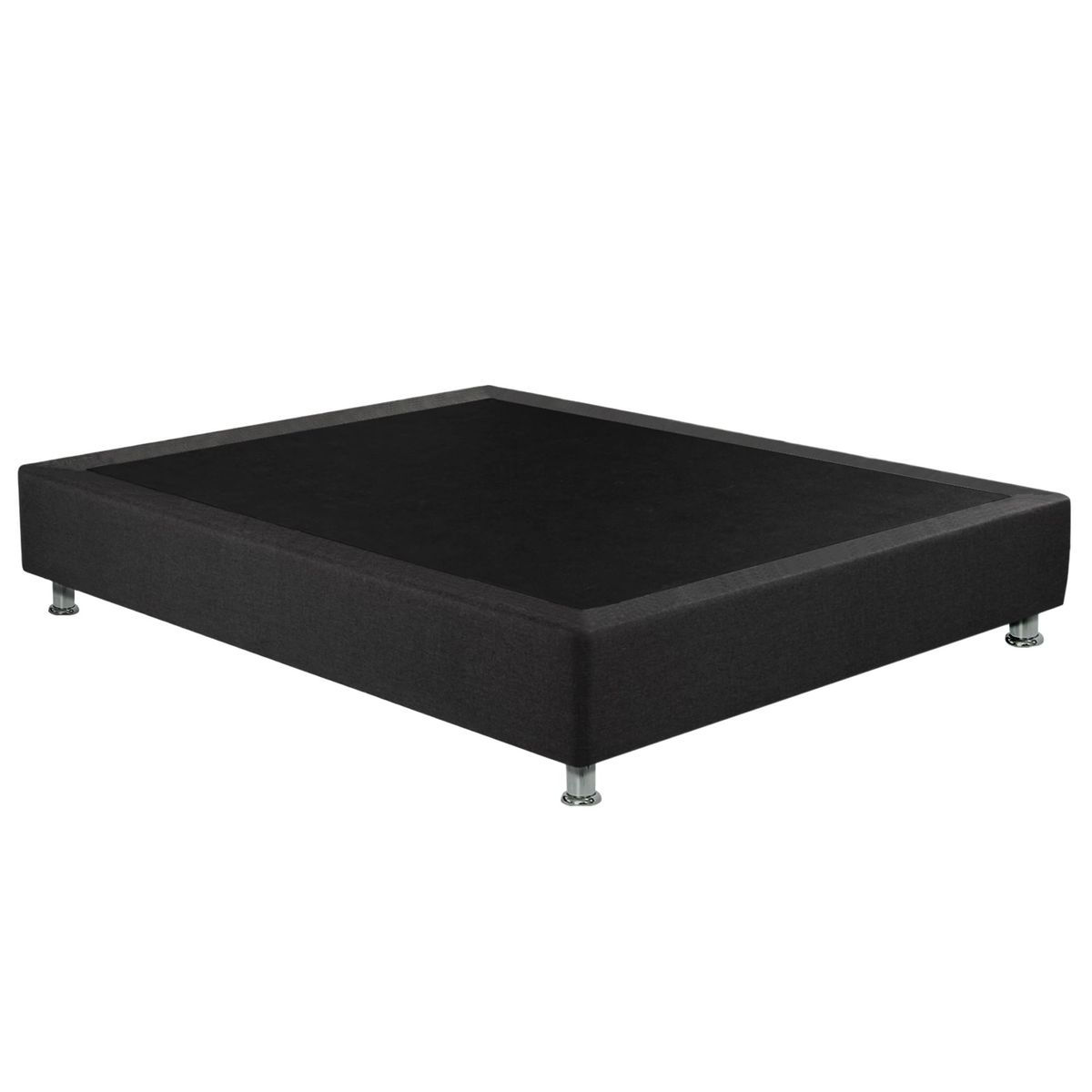 MAGIC CLASS - BASE CAMA SOMMIER 120X190 ECOCUERO NEGRO