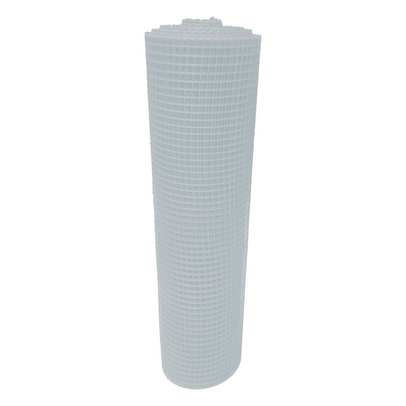 GENERICO - Malla Plástica Multiusos Reja 16mmX16mm H150cm Rollo 30mt Blanca