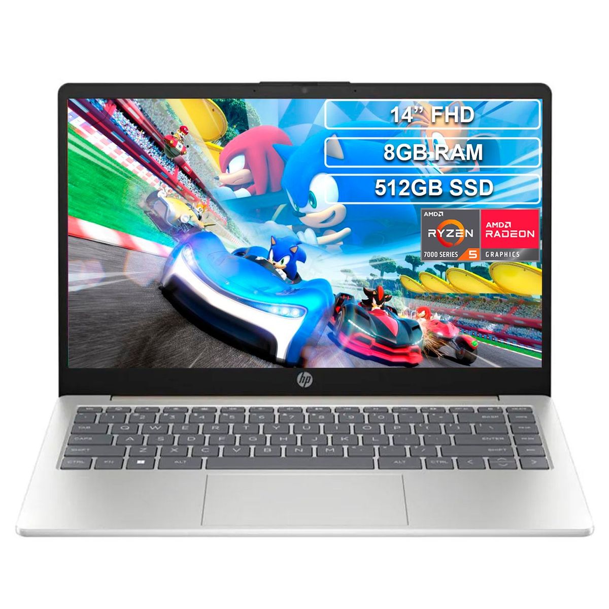 HP - Laptop Hp 14-em0014la Ryzen 5 7520u 8gb 512gb 14 Dorado