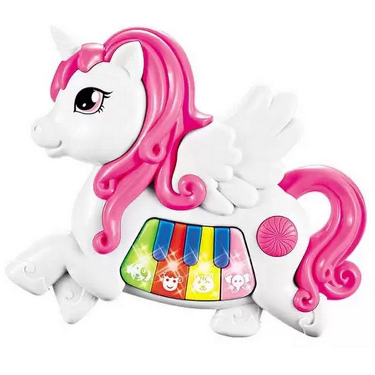DAYOSHOP - Piano Unicornio Pony Musical Bebes Niñas Juguete  Baterias
