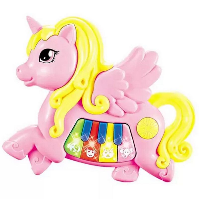 DAYOSHOP - Piano Unicornio Pony Musical Bebes Niñas Juguete  Baterias