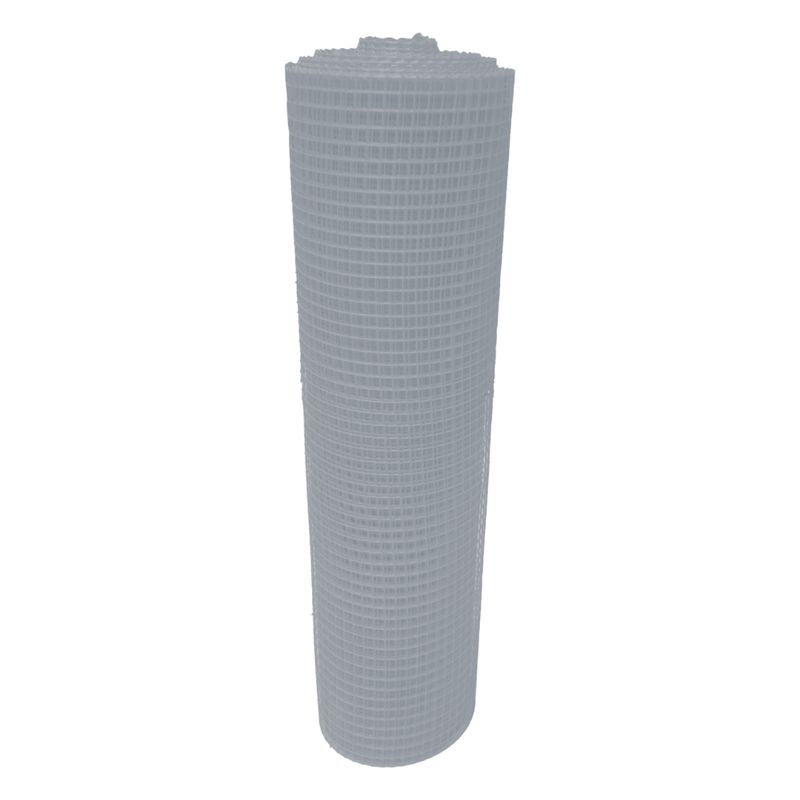 GENERICO - Malla Plástica Multiusos Reja 12mmX12mm H1mt Rollo 30mt Blanca