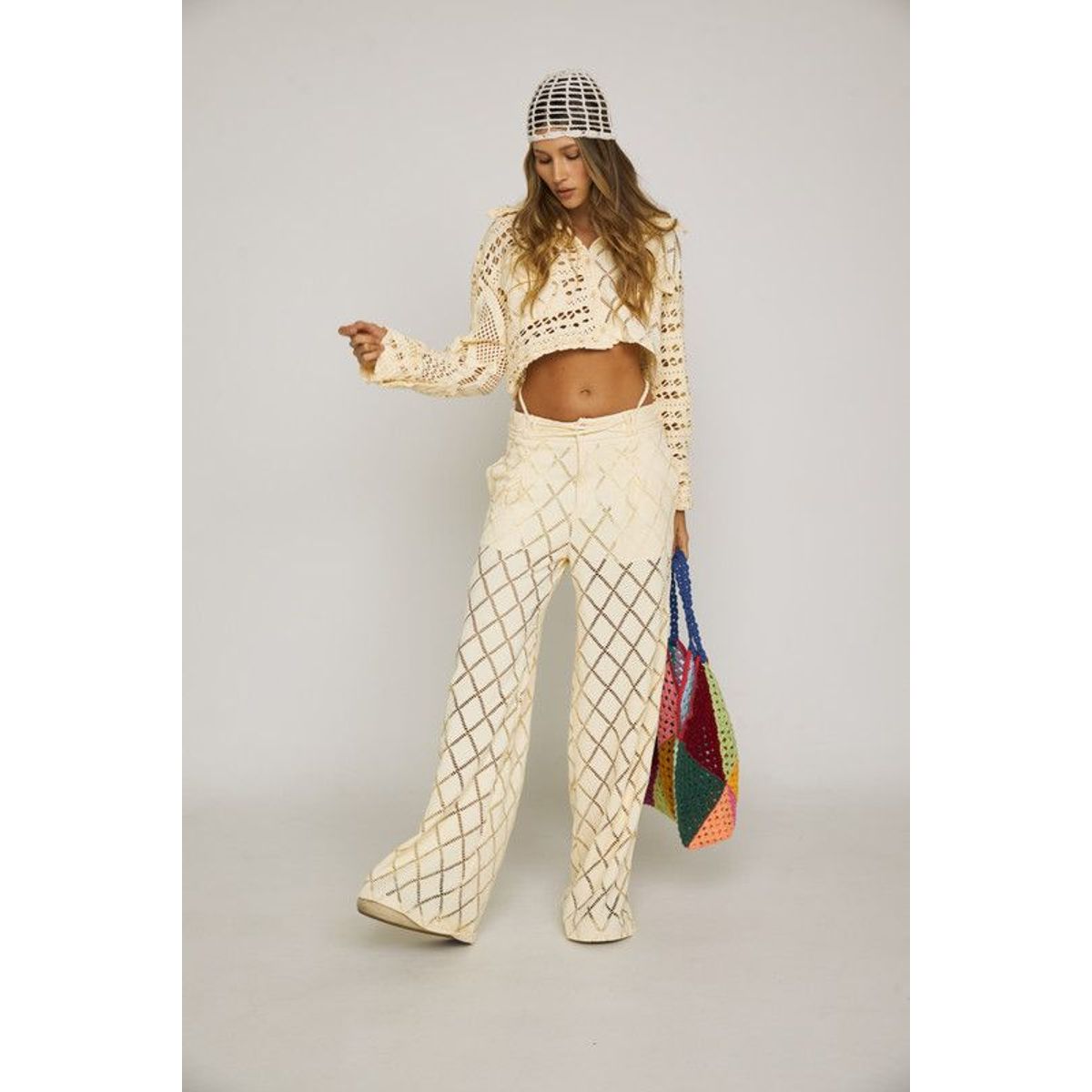 ITANA - Pantalón Luna Marfil