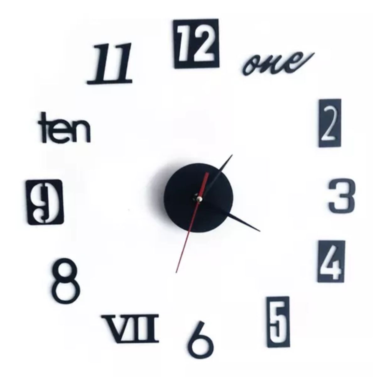 GENERICO - Reloj De Pared Decorativo 3d Grande Diseño Moderno ZH1833