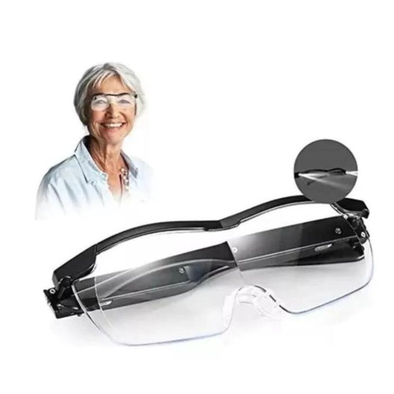GENERICO - Gafas De Aumento Big Vision Lupa Luz Led Recargable Usb