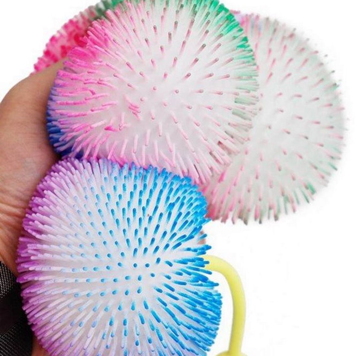 DAYOSHOP - Yoyo Luces Squishy Juguete Fiesta Bolitron Erizo Multicolor