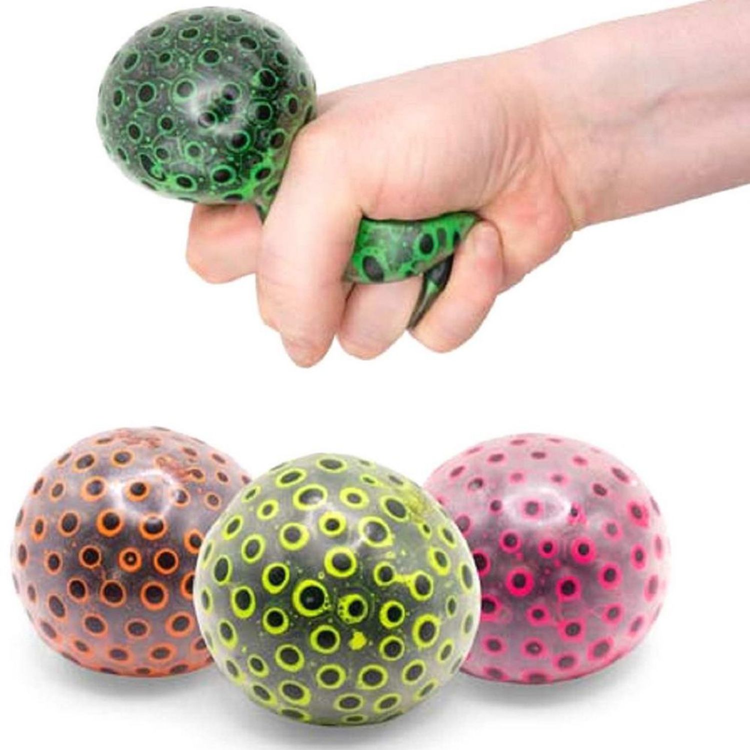 Pipihome Set De 4 Pelotas Antiestrés De Diamante – Juguetes Sensoriales Squishy Para Niños Y Adultos – Alivian Ansiedad Y Estrés