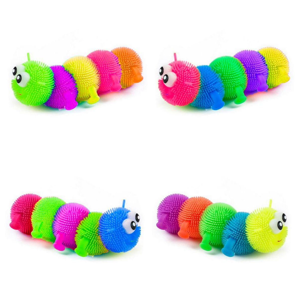 DAYOSHOP - Yoyo Luces Squishy Juguete Bolitron Gusano Cien Pies Colores