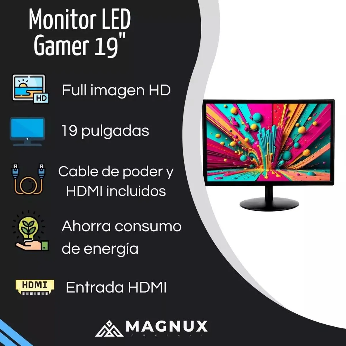 MAGNUX COMPANY - Monitor Gamer Monitor Pc Led