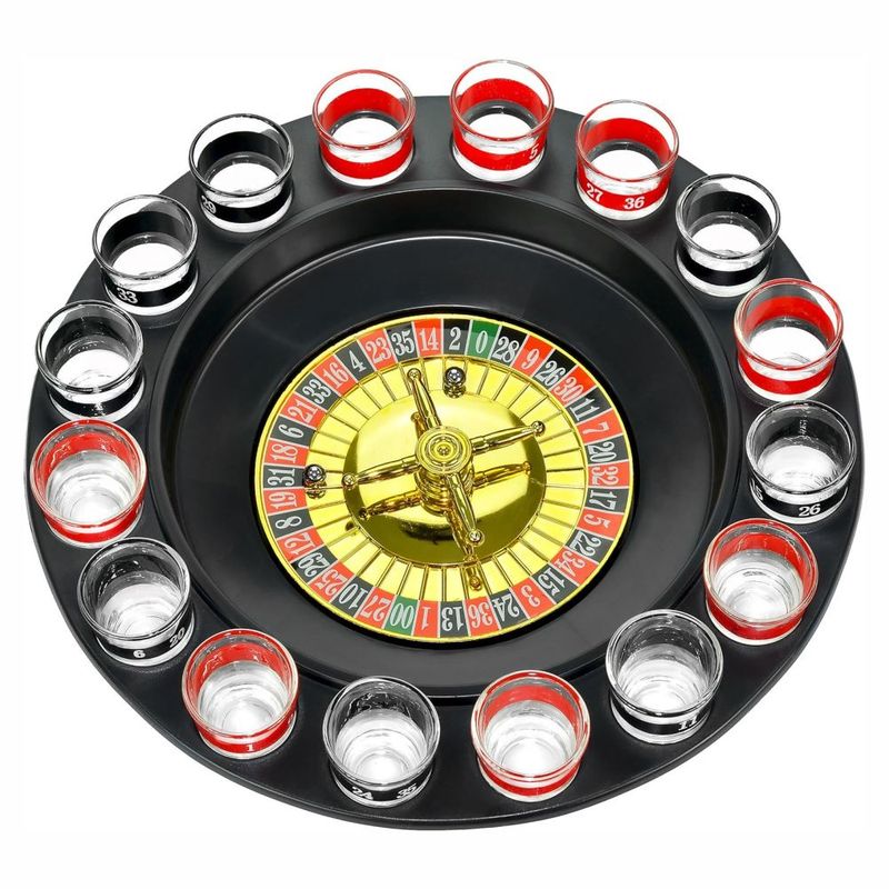 GENERICO - Ruleta Juego De Shots 16 Copas Glass Drinking