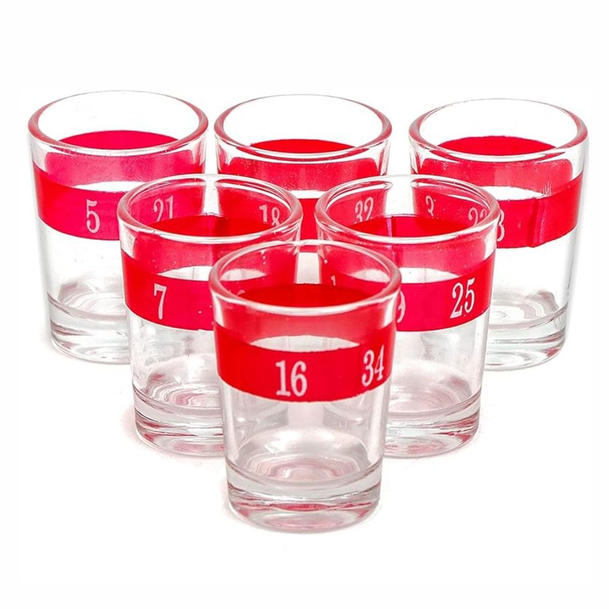 GENERICO - Ruleta Juego De Shots 16 Copas Glass Drinking