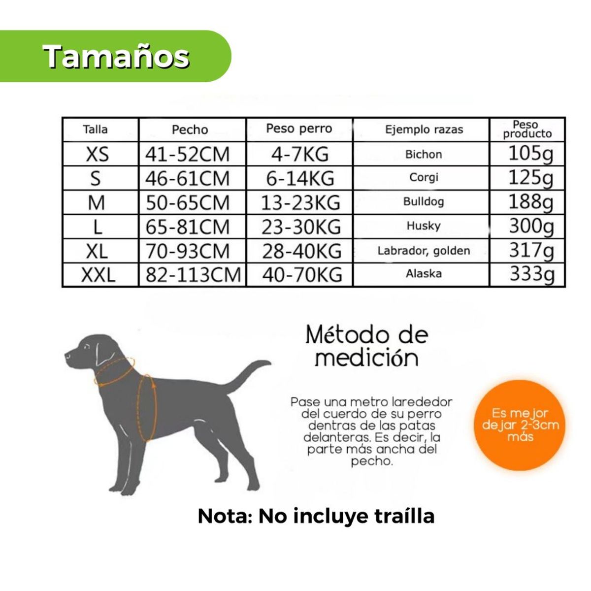 AFM - Arnés Anti-tirones Talla XL