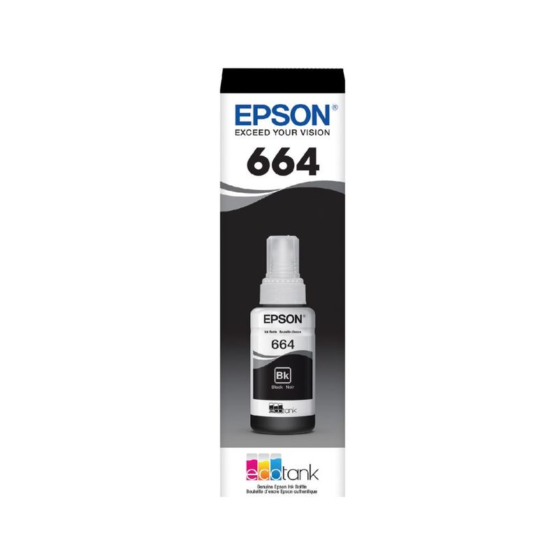 EPSON - Botella de tinta EPSON 664 70 ml negro ORIGINAL