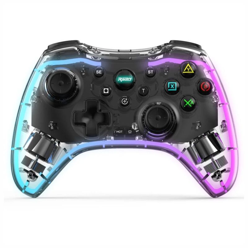 GENERICO - Control Gamer Para Celular Multiconexión Bluetooth Luz Rgb