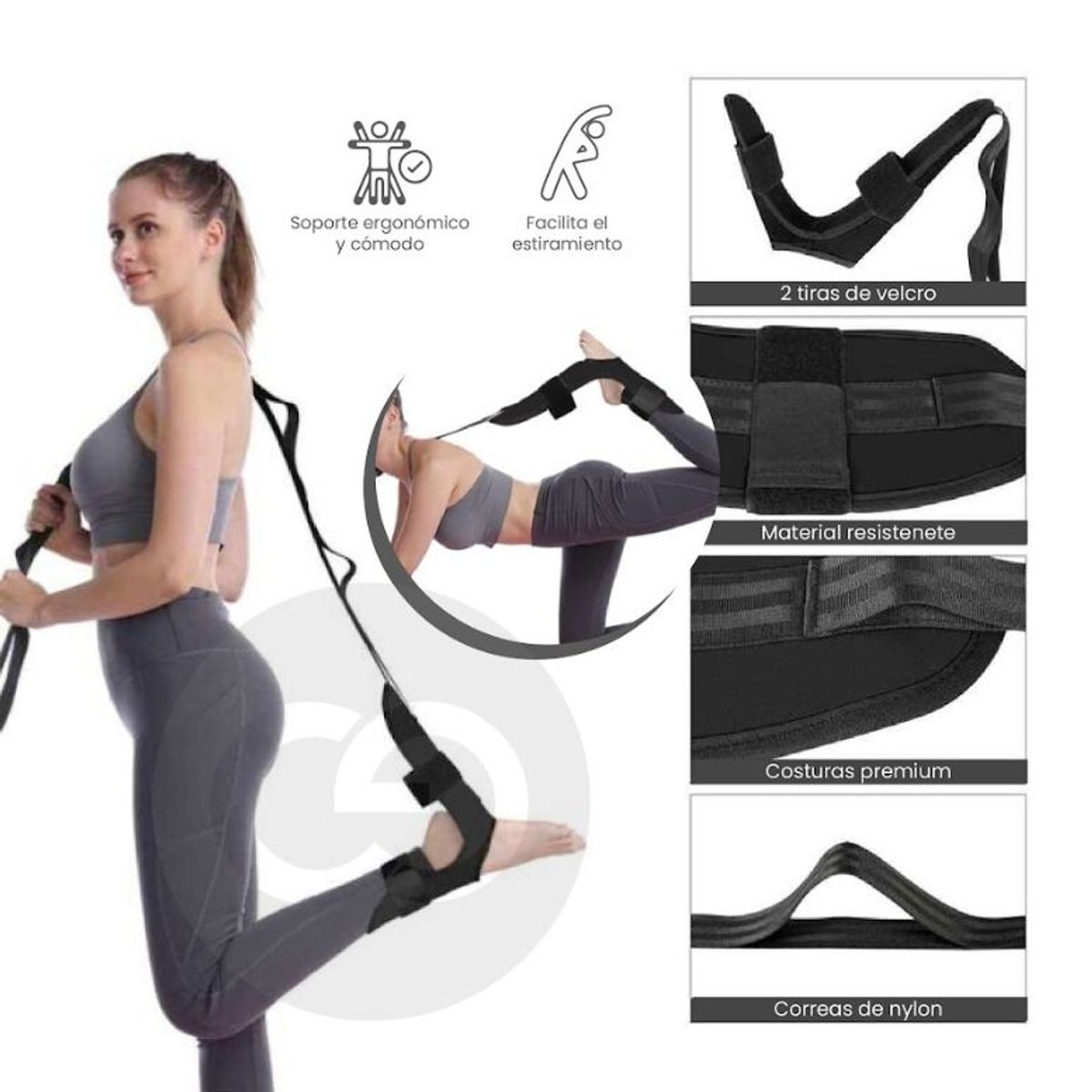 XIONG CHENG - Banda Estiramiento Deportivo Yoga Correa Elástica Fitness.