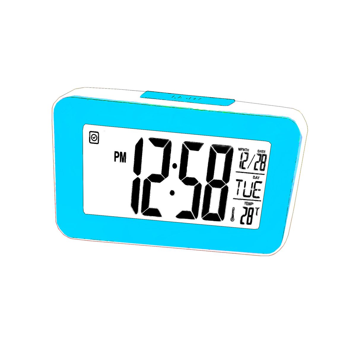 DAYOSHOP - Despertador Digital De Temperatura Con Leds  Baterias.