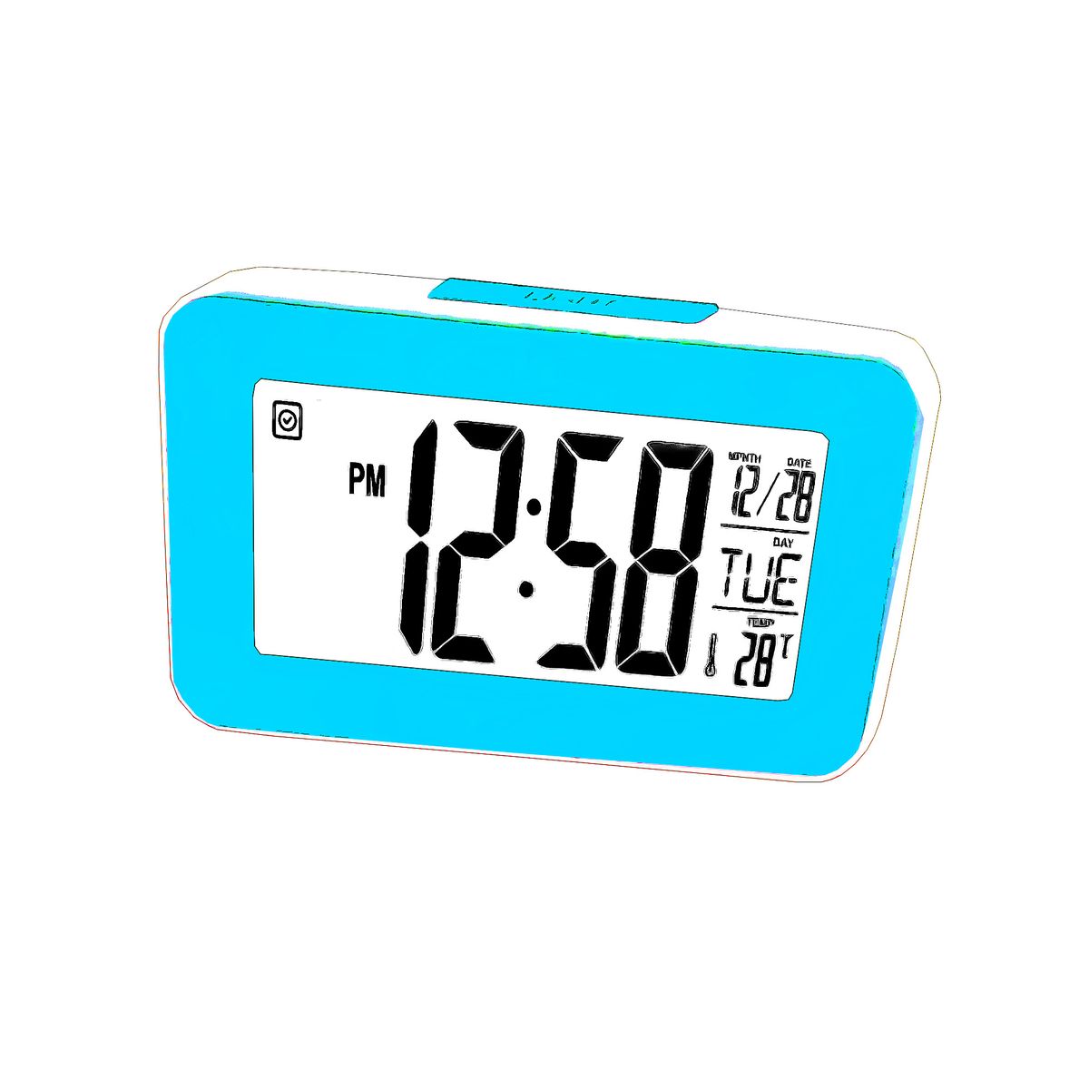 DAYOSHOP - Despertador Digital De Temperatura Con Leds  Baterias.