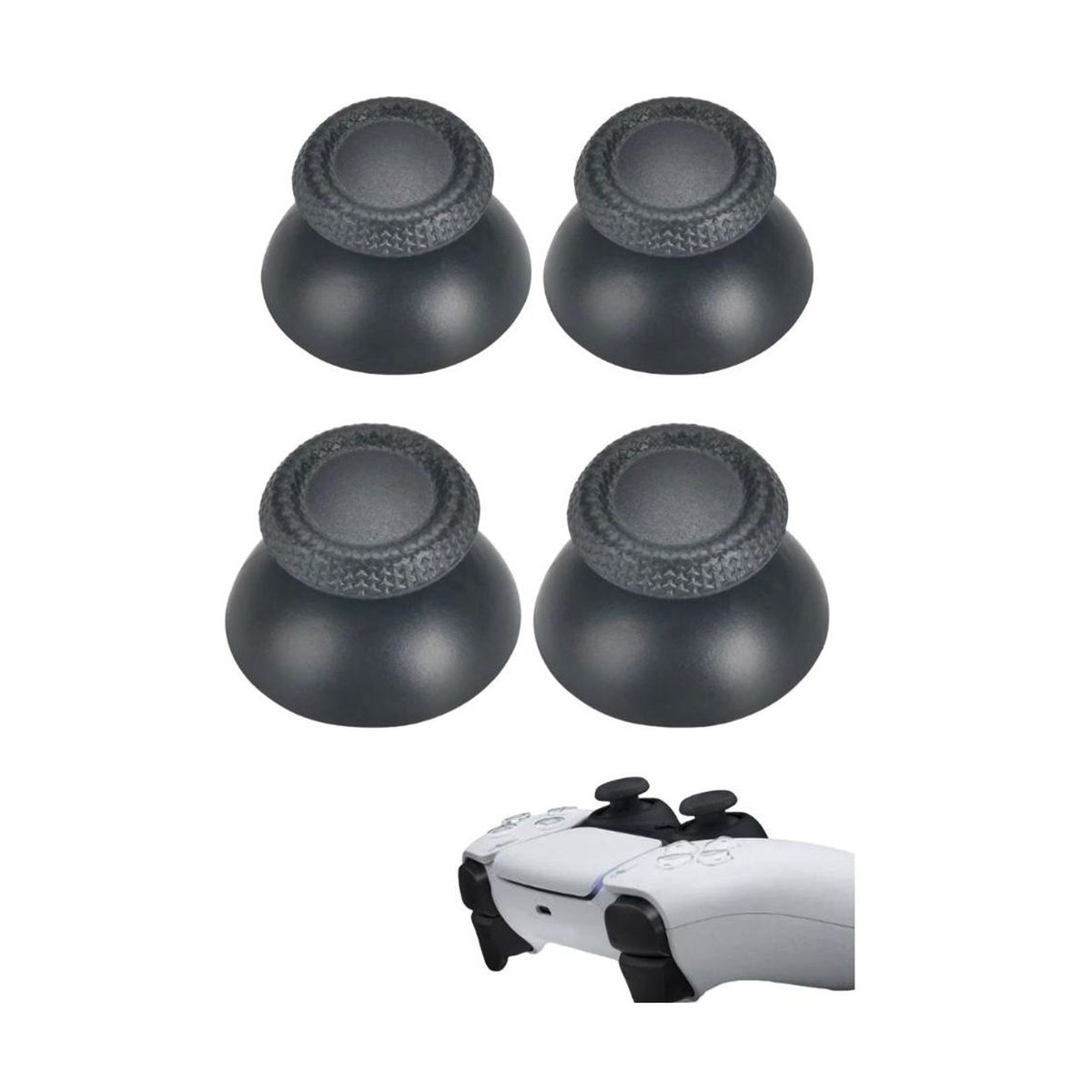 GENERICO - 4 Capuchas Palanca Stick Repuesto Compatible Control Ps5