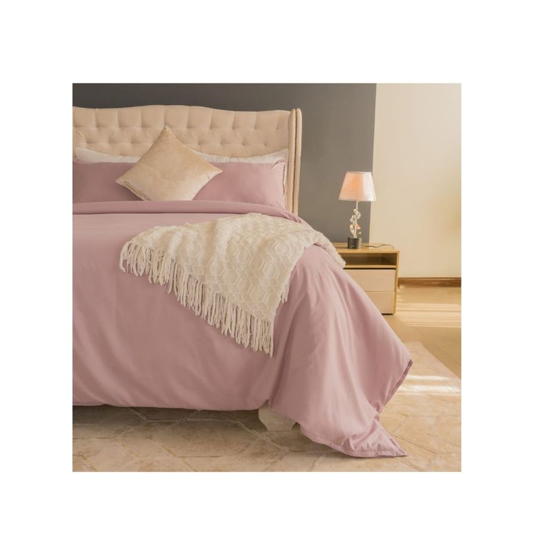 AMARE HOME - Duvet cover Malva King - Colección Pastello.