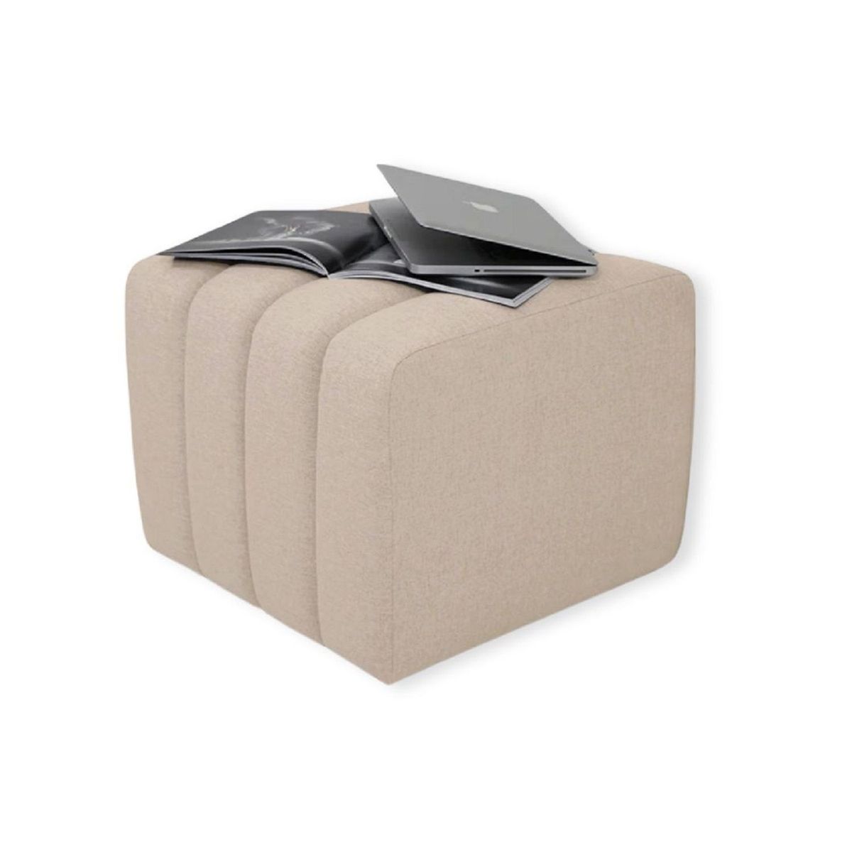 BANZAY - Puff Auxiliar Boston 55x55 - Beige