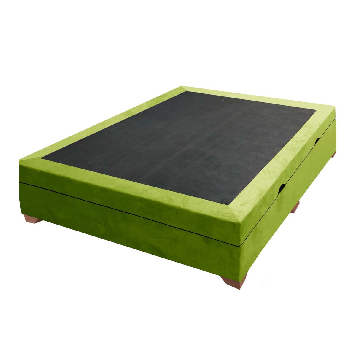 MAGIC CLASS - BASE CAMA BAÚL HIDRÁULICA 100X190 ECOCUERO VERDE