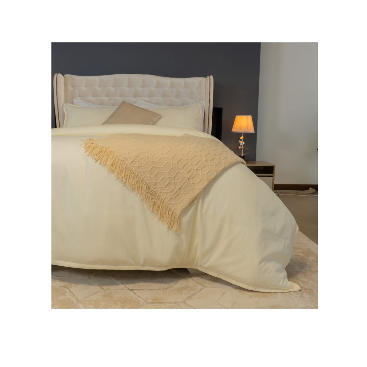 AMARE HOME - Duvet cover para cama Sencilla Chantilly - Pastello.