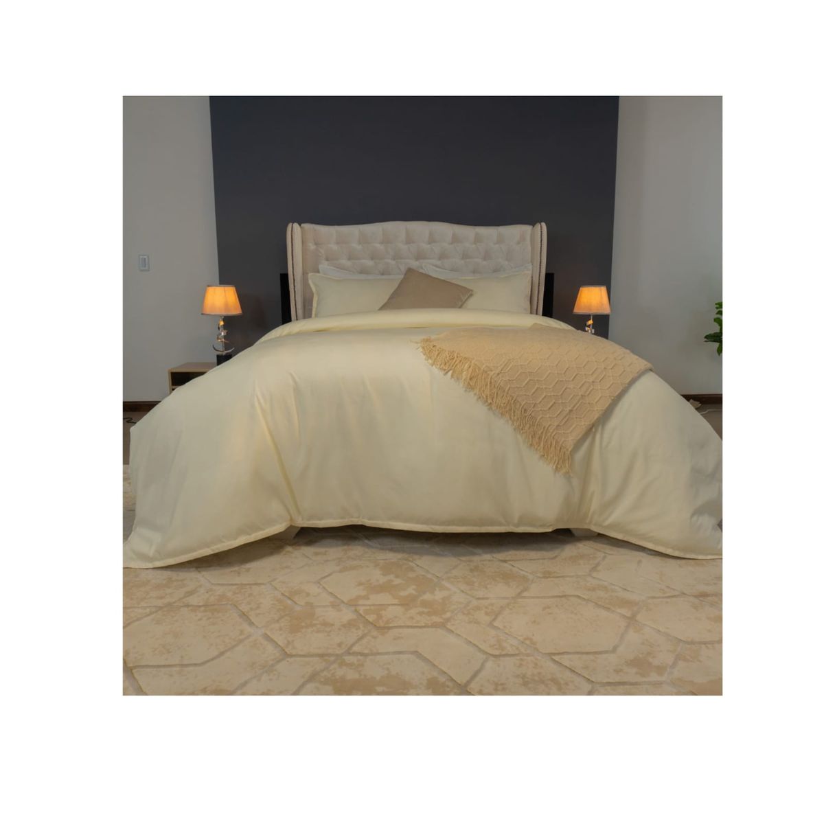 AMARE HOME - Duvet cover para cama Sencilla Chantilly - Pastello.