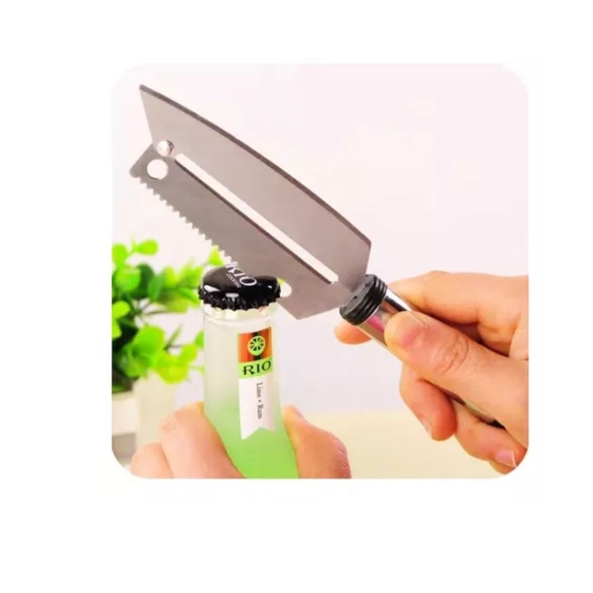 AFM - Cuchillo 4 En 1 Pelador Multifuncional Frutas Y Verduras