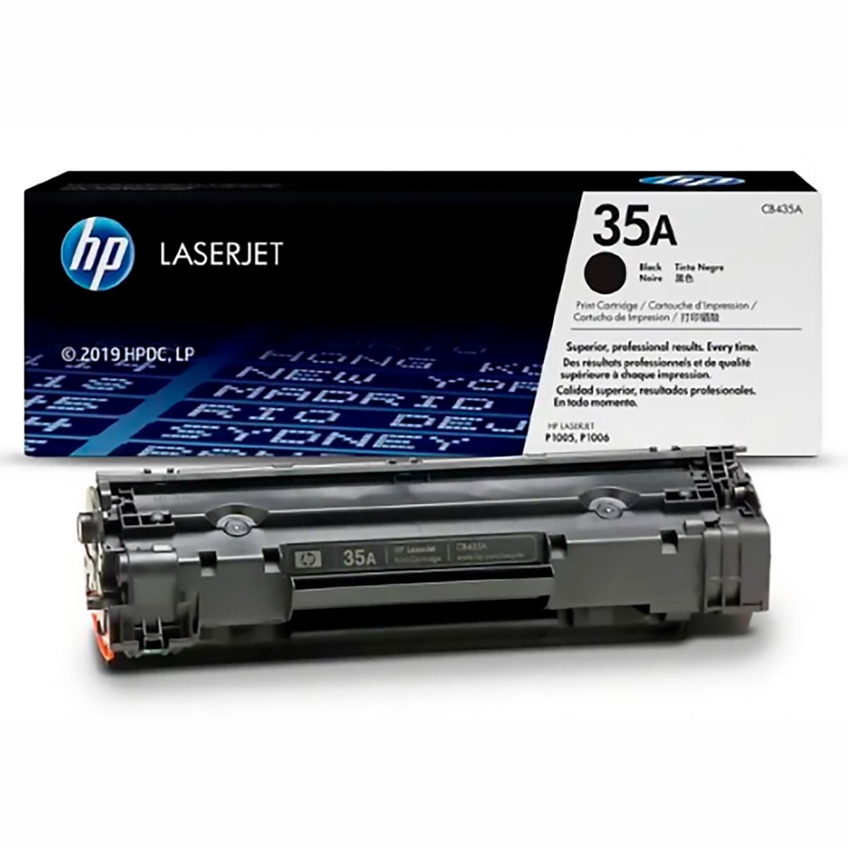 HP - Tóner HP 35A Negro Impresoras HP Laserjet P1005 Y HP P1006 Original