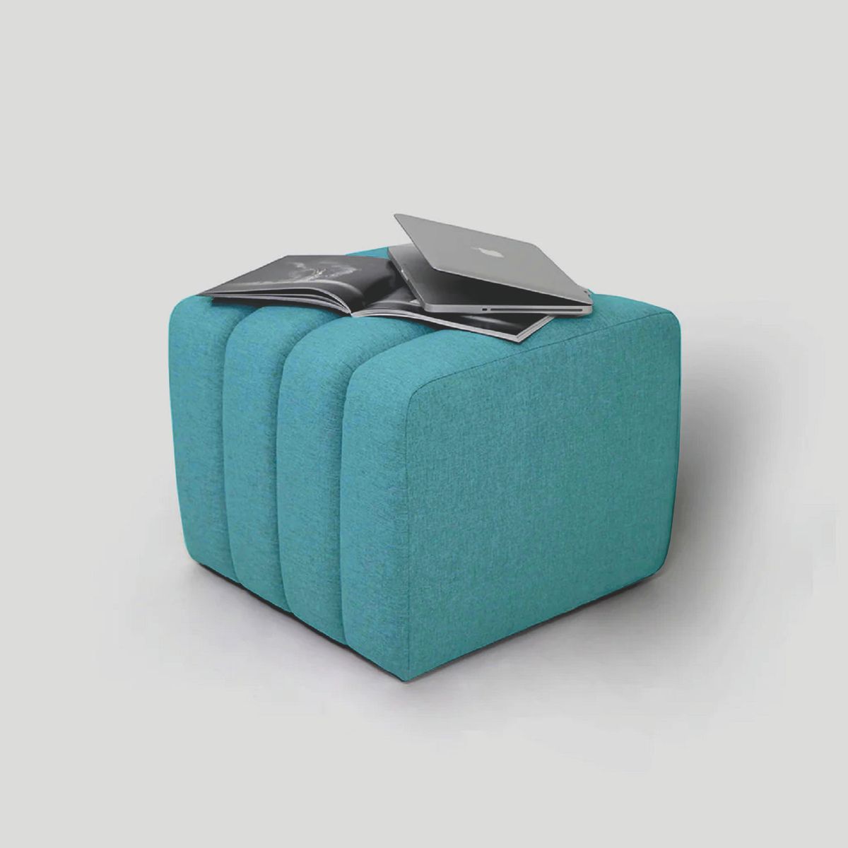 GENERICO - Puff Auxiliar Boston 55x55 - Turquesa