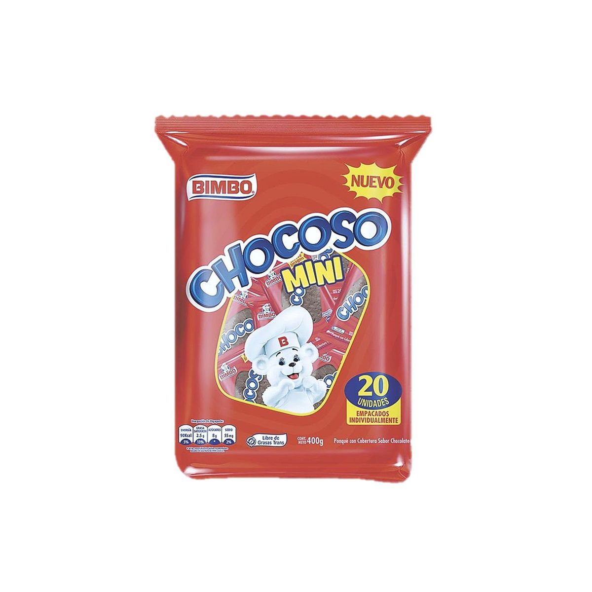 BIMBO - Bimbo Chocoso Mix Bolsa X 20 Uds 400 Gr